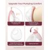 imageMomcozy Original V1 ProV2 Pro Breast Pump Replacement AccessoriesDoubleSealed Flange 24mm Only for Momcozy V1 ProV2 Pro1PCTransparent
