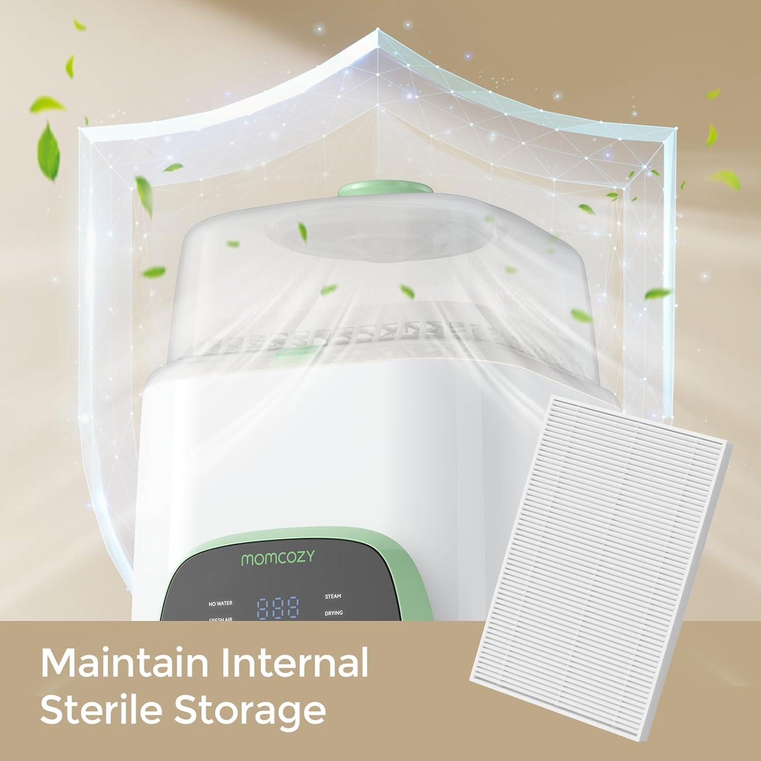 imageMomcozy KleanPal Pro Air Filter Replacement  9997 Effective Filtration for Baby Bottle Washer  Safe ampamp Easy Install  Premium Quality Filter for Cleaner Baby Bottles 2Pack