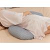 imageMomcozy Portable Pregnancy Pillow  W Shaped Maternity Support for Side Sleepers Adjustable Travel Wedge Pillow for Back Belly and Hip Relief Ideal for Pregnant Women Deep Grey
