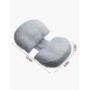 imageMomcozy Portable Pregnancy Pillow  W Shaped Maternity Support for Side Sleepers Adjustable Travel Wedge Pillow for Back Belly and Hip Relief Ideal for Pregnant Women Deep Grey