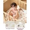 imageMomcozy Muslin Standard Fitted Crib Sheets 52quotx28quot 2 Pack Soft Breathable Natural Cotton Baby Mattress Sheet 360 Mattress Wrapping No Slip Boys Girls Neutral Toddler Bed Sheet Bravery ZebraFarming Joy