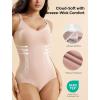 imageMomcozy Shapewear Bodysuit for Womens Tummy Control Body Shaper Builtin Padded Seamless ampamp Slimming Bodysuit under DressNude