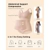 imageMomcozy Shapewear Bodysuit for Womens Tummy Control Body Shaper Builtin Padded Seamless ampamp Slimming Bodysuit under DressNude
