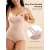 imageMomcozy Shapewear Bodysuit for Womens Tummy Control Body Shaper Builtin Padded Seamless ampamp Slimming Bodysuit under DressNude