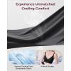 imageMomcozy CoolFit Nursing Bras for Breastfeeding Fixed Padding Ultra Stretch Seamless Jelly Strip Maternity Bra Wireless Black