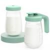 imageMomcozy Glass Breast Milk Pitcher Formula Breastmilk Storage Container Heat ampamp Cold Resistant No Leak Pitcher for Breastmilk with Wide Mouth Fast Baby Formula Maker 48OZ 1 CountGreen