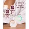 imageMomcozy HandsFree Breast Pump S12 Pro Wearable ampamp Portable Pump with Soft DoubleFit Flange 3 Modes  9 Levels Double Electric Pump Smart Display 24mm 2 Pack Cozy WhiteCozy Orange