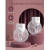 imageMomcozy HandsFree Breast Pump S12 Pro Wearable ampamp Portable Pump with Soft DoubleFit Flange 3 Modes  9 Levels Double Electric Pump Smart Display 24mm 2 Pack Cozy WhiteCozy White