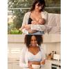 imageMomcozy Nursing Bras for Breastfeeding Comfort V Neck Maternity Bra Color Party Seamless Maternity Bras for Pregnancy