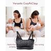 imageMomcozy Pumping Bra Hands Free  Seamless Nursing Bras for Pumping  Breast Pump Bra with Fixed Padding WirelessBlack