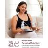 imageMomcozy Pumping Bra Hands Free  Seamless Nursing Bras for Pumping  Breast Pump Bra with Fixed Padding WirelessBlack