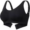 imageMomcozy Seamless Bra for Women Comfort Soft Support Bra Wireless FullCoverage Everyday Bra Invisible Maternity Bra Black