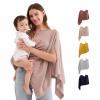 imageMomcozy UltraLight Nursing Cover for Breastfeeding Soft Breathable Tencel Lyocell Fabric MultiUse Feeding Shawl Newborn Essentials Must HavesLight GrayBrown