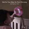 imageMomcozy 8000mAh Portable Stroller Fan and Baby Carrier with Hip Seat Pink