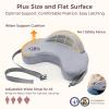 imageMomcozy Nursing Pillow for Breastfeeding Original Plus Size Breastfeeding Pillows for More Support for Mom and Baby with Adjustable Waist Strap and Removable Cotton Cover GreyGrey  Premium Memory Foam 