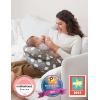 imageMomcozy Nursing Pillow for Breastfeeding Original Plus Size Breastfeeding Pillows for More Support for Mom and Baby with Adjustable Waist Strap and Removable Cotton Cover GreyGrey