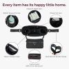 imageMomcozy Universal Stroller Organizer  Minimalist Caddy with 2 Insulated Bottle Holder  Silicone AntiSlip Straps  Detachable Mini Pouch  Durable DenseWeave Fits for UPPAbabyDoona ampamp MoreBlack
