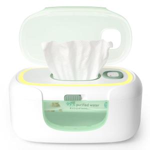 imageMomcozy Baby Wipe Warmer Innovative Spring Design Large Capacity Wipes Dispenser Fast and Even Heating 4 Modes of Temperature Heating Control Diaper Wipe Warmer with Night LightUpdate WW02 6080pcs