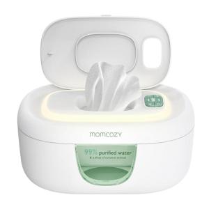 imageMomcozy Baby Wipe Warmer Innovative Spring Design Large Capacity Wipes Dispenser Fast and Even Heating 4 Modes of Temperature Heating Control Diaper Wipe Warmer with Night LightClassic WW01 6080pcs