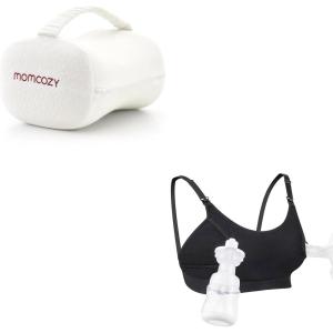 imageMomcozy Hands Free Pumping Bra Knee Pillow for Side Sleepers