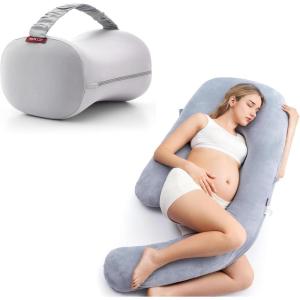 imageMomcozy Pregnancy Pillow Knee Pillow for Side Sleepers