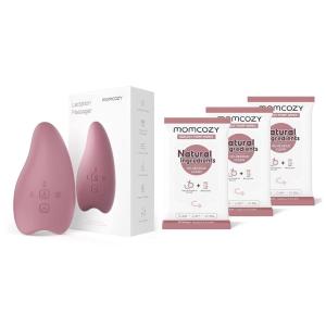 imageMomcozy Warming Lactation Massager ampamp Breast Pump Wipes 30 Count Pack of 3