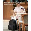 imageMomcozy Urban Diaper Bag Backpack  Stylish Durable ampamp Waterproof Baby Bag with MultiPockets Laptop Compartment Changing Pad ampamp Stroller Straps Travel Baby Essentials for MomsDadsWork MaternityBlack