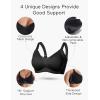 imageMomcozy Nursing Bras for Breastfeeding Comfort Maternity Bra Buttery Soft Seamless Sleep Pregnancy BraBlack