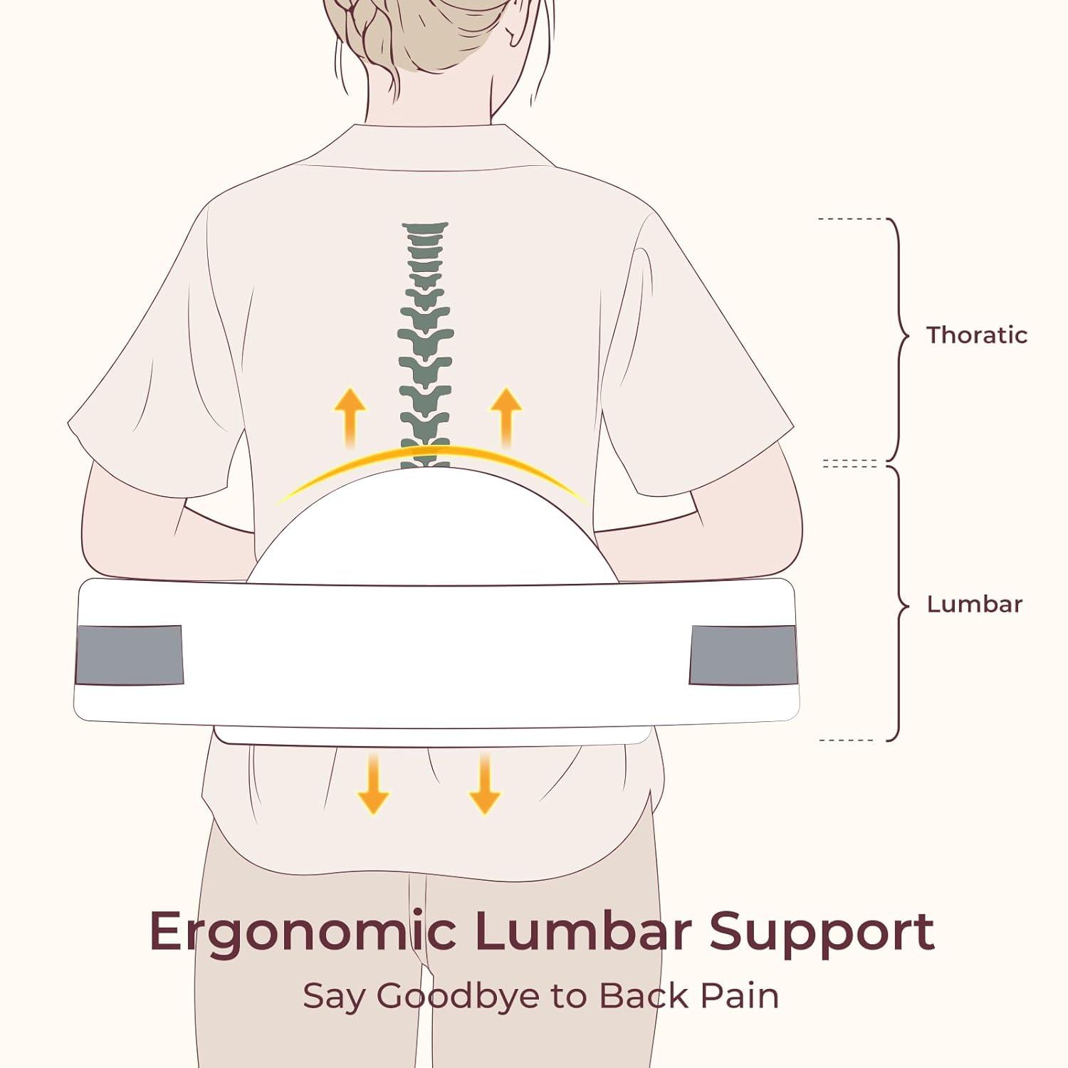 imageMomcozy Original Nursing Pillow and Positioner  Plus Size Feeding Pillow  Breastfeeding Bottle Feeding Baby Support  with Adjustable Waist Strap and Removable Cotton Cover Green ForestWhite Cozypro With Lumbar Support