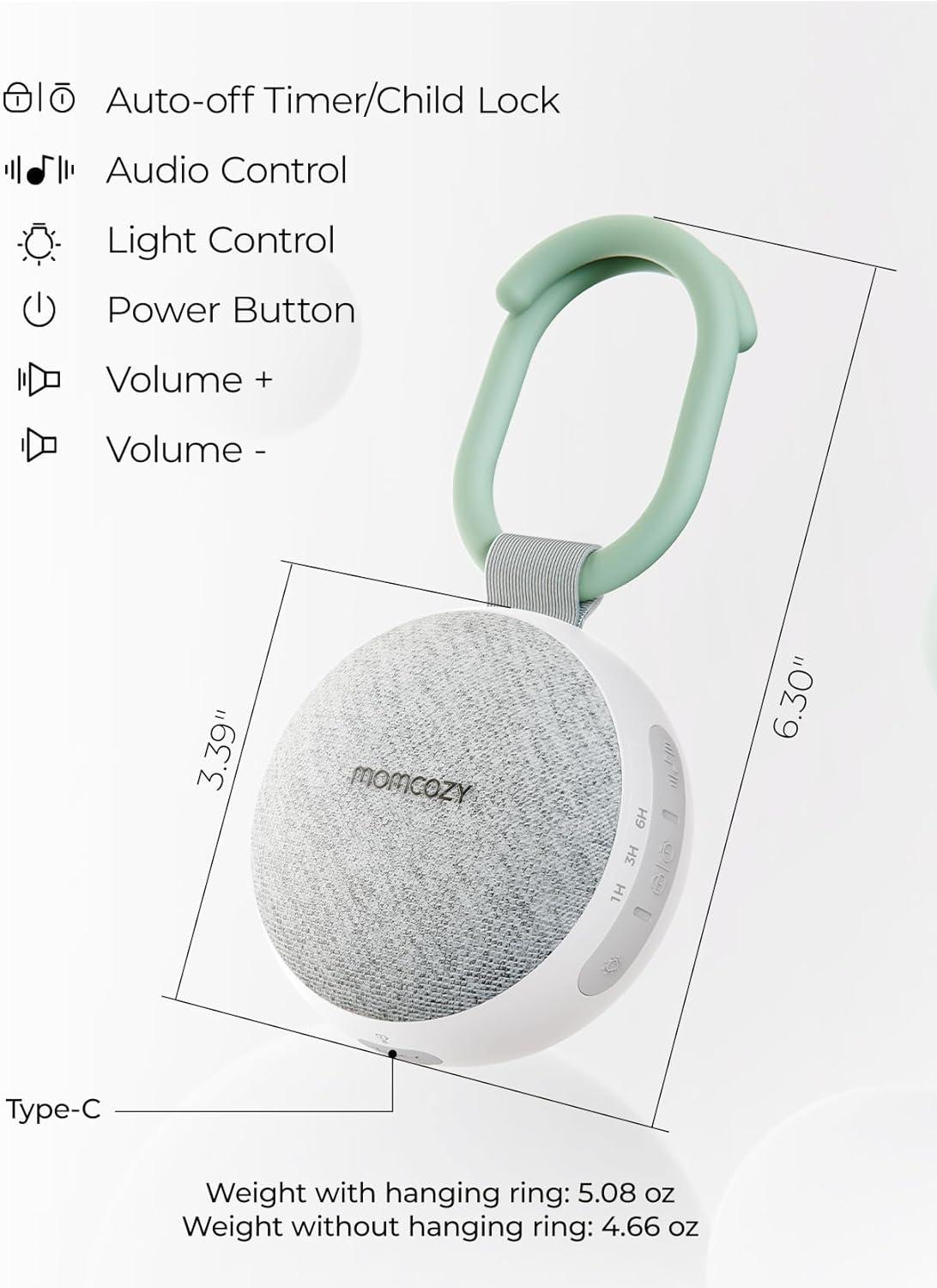 imageMomcozy Portable Sound Machine and App Remote Contro lSound Machine
