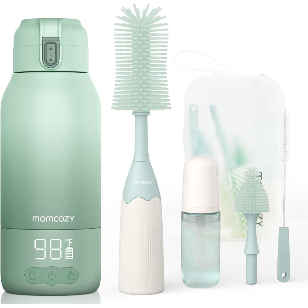 imageMomcozy Bottle Brush Kit ampamp Portable Milk Warmer for Travel
