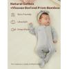 imageMomcozy Baby Pajamas with TempSensing Label 024M Footed Onesie Sleepers Soft Romper for Newborns ampamp ToddlersPinkbrown
