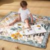 imageMomcozy Baby Play Mat for Floor 50x50 Thickened Playpen Mat Playmate for Baby Tummy Time Waterproof ampamp NonSlip Foldable Outdoor Mat with Carrying Handle Leopard HeartGreen Forest