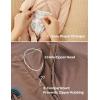 imageMomcozy Unisex Baby Pajamas BabyTemp Monitoring Double Zipper Boy Girl Sleepers Rompers Footie 2 Pack Light Weight Stretchy Viscose Derived from Bamboo Baby Jammies 612 M Pinkish Grey Brown