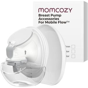 imageMomcozy Original Replacement Accessories for Upgraded Mobile Flow  Upgraded M9Original Upgraded M9 Breastfeeding PartsValve2 PackWhite