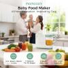 imageMomcozy AutoMeal Baby Food Maker  OneStep Auto Steam ampamp Blend Food Processor 15oz Large Cup ampamp 6Blade Design SelfCleaning Auto 3Stage Texture Settings for Effortless Homemade Baby Puree