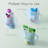 imageMomcozy Baby Pouch Holder No Squeeze Baby Food ampamp Juice Box Holder MessFree Easy Grip for SelfFeeding BPAFree ampamp DEHPFree MustHave for Babies BlueBlue