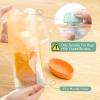 imageMomcozy Baby Pouch Holder No Squeeze Baby Food ampamp Juice Box Holder MessFree Easy Grip for SelfFeeding BPAFree ampamp DEHPFree MustHave for Babies BlueGreen Orange