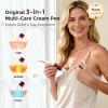 imageMomcozy ComfortNip MultiCare Nipple Cream Pen 3in1 HeatCoolVibe Rechargeable Portable Nipple Pen with Botanical Nipple Cream Touch Free 316 Steel Head for Breastfeeding Pain Relief
