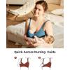imageMomcozy HandsFree Pumping Bra Wireless ampamp Seamless HF010 Breast Pump Bra Breathable Tencel Fabric ampamp Fully Fixed CupsDusty Rose