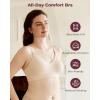 imageMomcozy Seamless US Cotton Wireless Bras for Women Comfortable Full Coverage Bra with Fixed Pads for Everyday Wear
