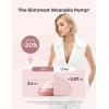 imageMomcozy Air 1 UltraSlim Breast Pump HandsFree Wearable Pump with Wireless Charging Case ampamp App Control with Auto Mode ampamp FullMilk Alert IndustryFirst Transparent Top for Easy Nipple Alignment