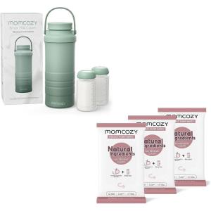 imageMomcozy 22oz Portable Breast Milk Cooler for Outdoor ampamp Momcozy Natural Breast Pump Wipes for Pump Parts Cleaning