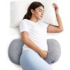imageMomcozy Portable Pregnancy Pillow Memory Foam W Shaped Maternity Great Support for Side Sleepers Adjustable Travel Wedge Pillow for Back Belly and Hip Relief Ideal for Pregnant Women GreyGreypremium Memory Foam