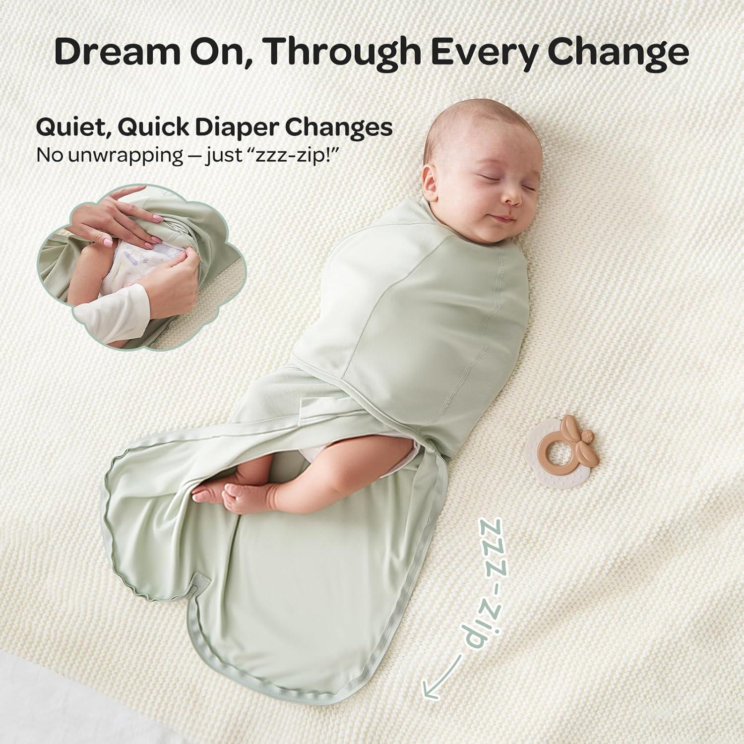 imageMomcozy Swaddles for Newborns Quiet Fastner Suitable for Infant 03 Months NewParentFriendly Swaddle Sack Reduce Startle Reflex Newborn Boys Girls Registry Essentials 2Pack BloomSerenity