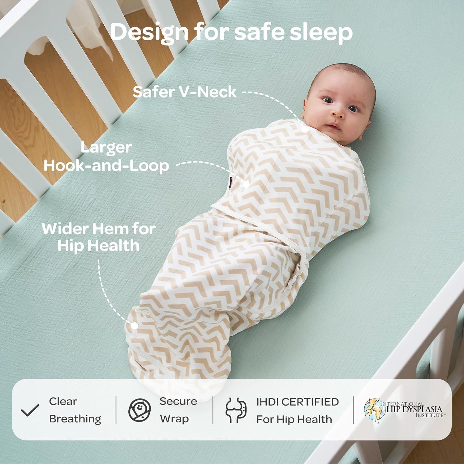 imageMomcozy Swaddles for Newborns Quiet Fastner Suitable for Infant 03 Months NewParentFriendly Swaddle Sack Reduce Startle Reflex Newborn Boys Girls Registry Essentials 2Pack BloomWonder