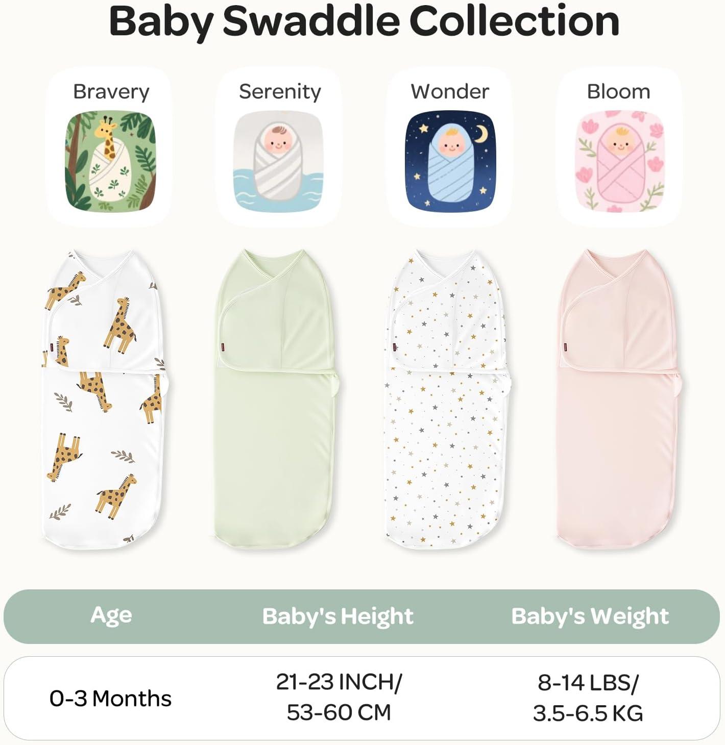 imageMomcozy Swaddles for Newborns Quiet Fastner Suitable for Infant 03 Months NewParentFriendly Swaddle Sack Reduce Startle Reflex Newborn Boys Girls Registry Essentials 2Pack BloomBravery