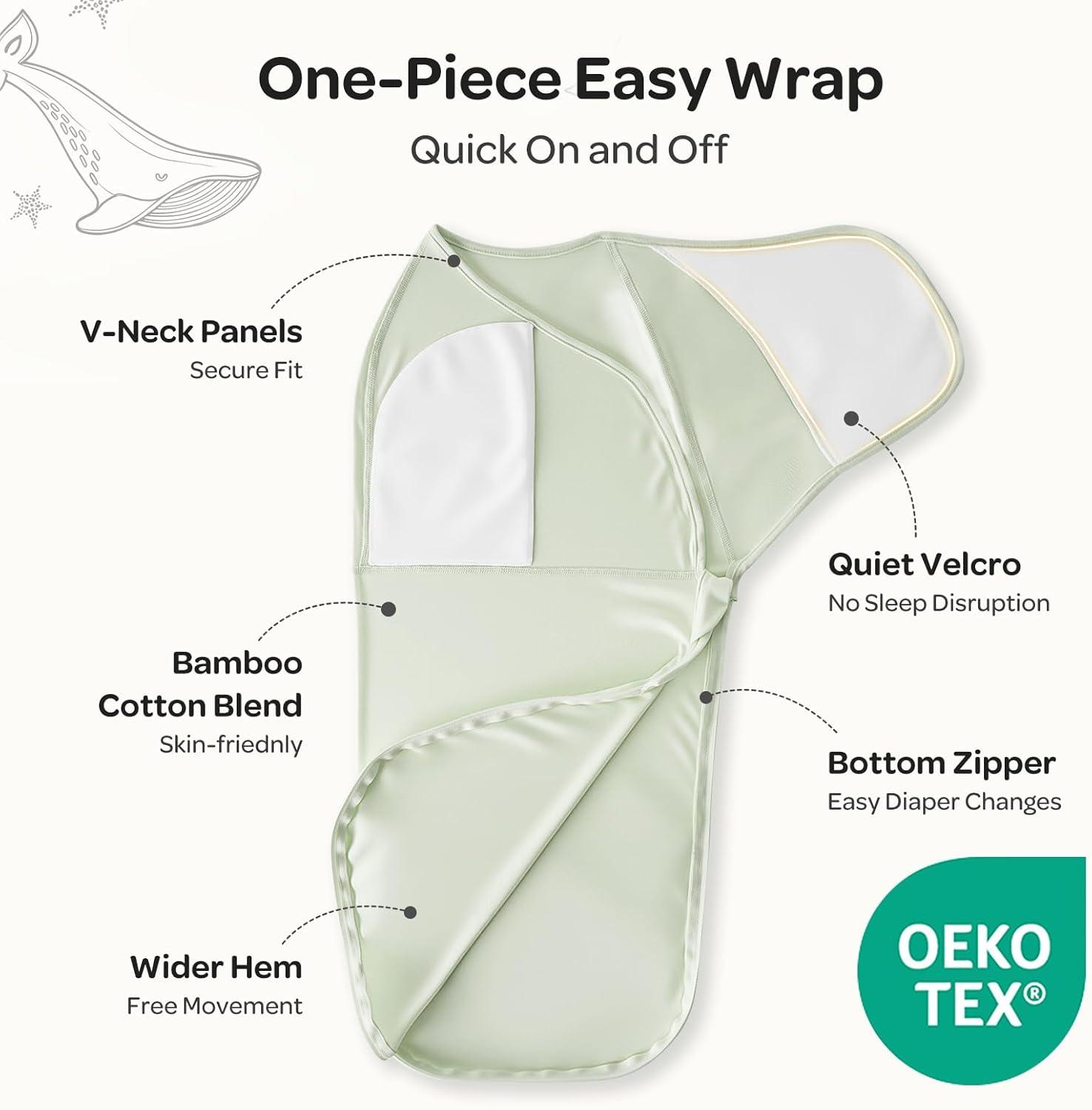 imageMomcozy Swaddles for Newborns Quiet Fastner Suitable for Infant 03 Months NewParentFriendly Swaddle Sack Reduce Startle Reflex Newborn Boys Girls Registry Essentials 2Pack BloomSerenity