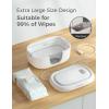 imageMomcozy Baby Wipe Warmer Innovative Spring Design Large Capacity Wipes Dispenser for 6080pcs Fast ampamp Even Heating 4 Modes of Temperature Heating Control Diaper Wipe Warmer with Night Light GreyGrey