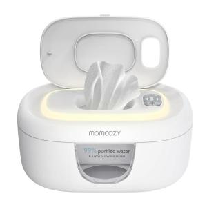 imageMomcozy Baby Wipe Warmer Innovative Spring Design Large Capacity Wipes Dispenser for 6080pcs Fast ampamp Even Heating 4 Modes of Temperature Heating Control Diaper Wipe Warmer with Night Light GreyGrey